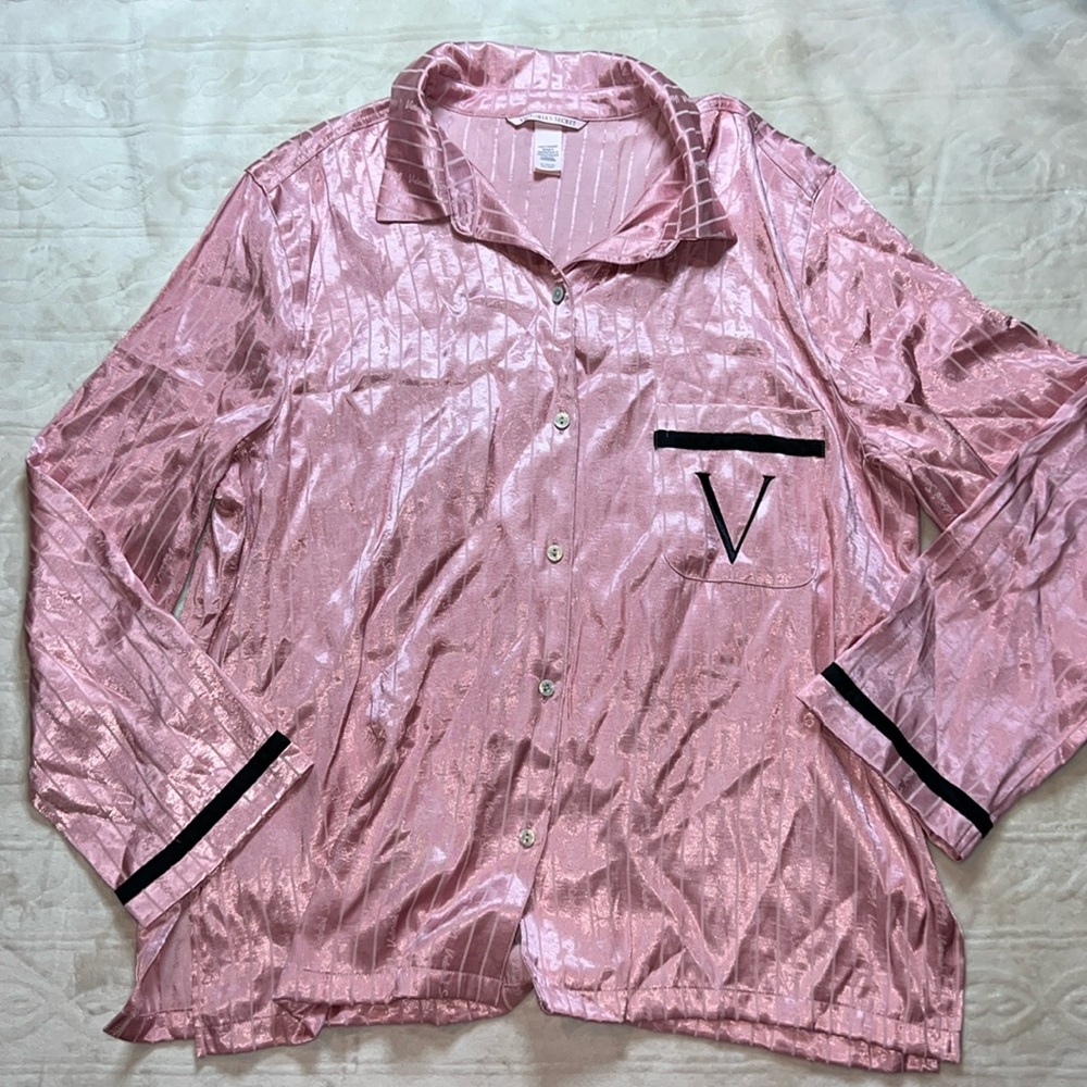 Victorias Secret button down pajama top